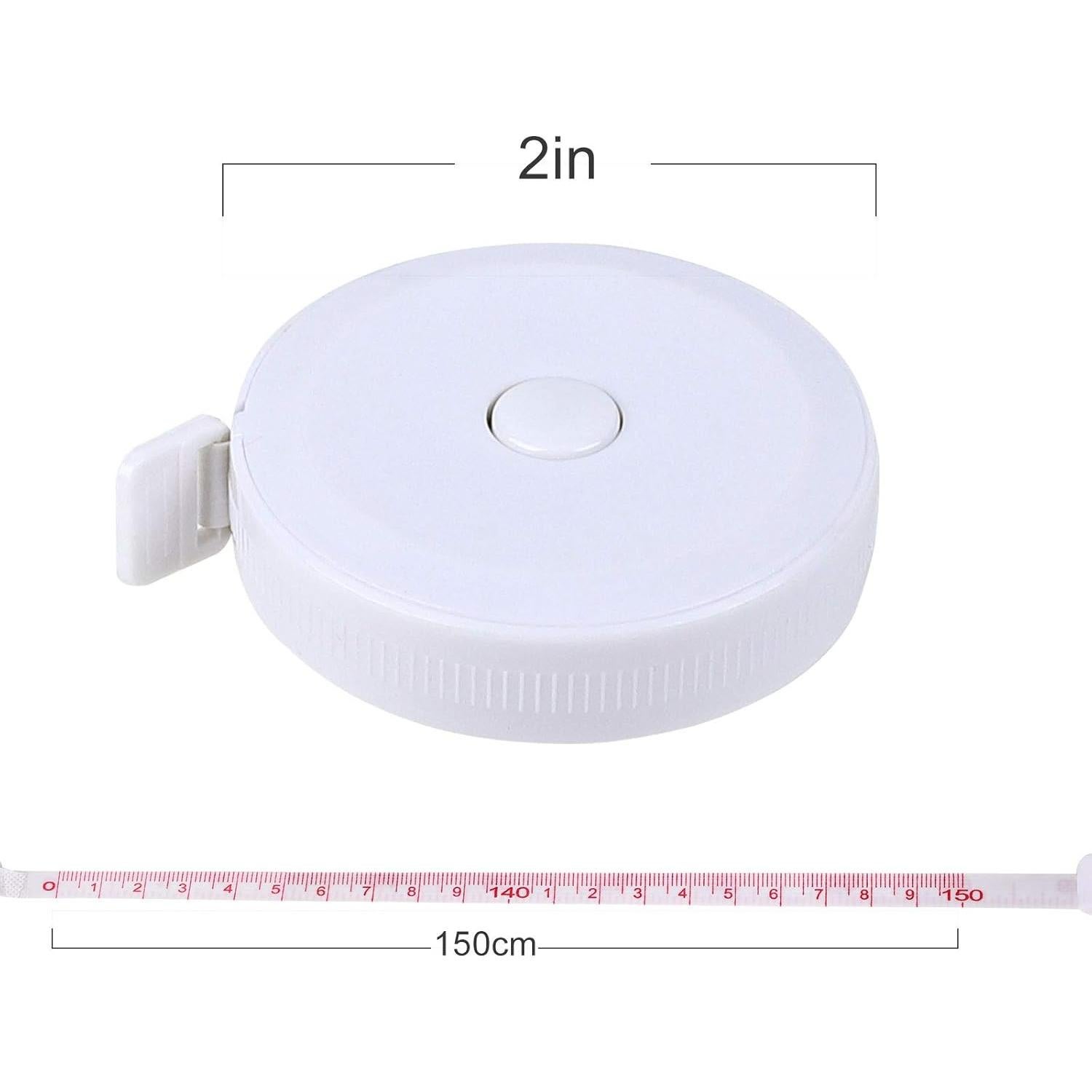 Cinta Métrica Retráctil Suave E ELAINFIA 1.5M Paquete de 12