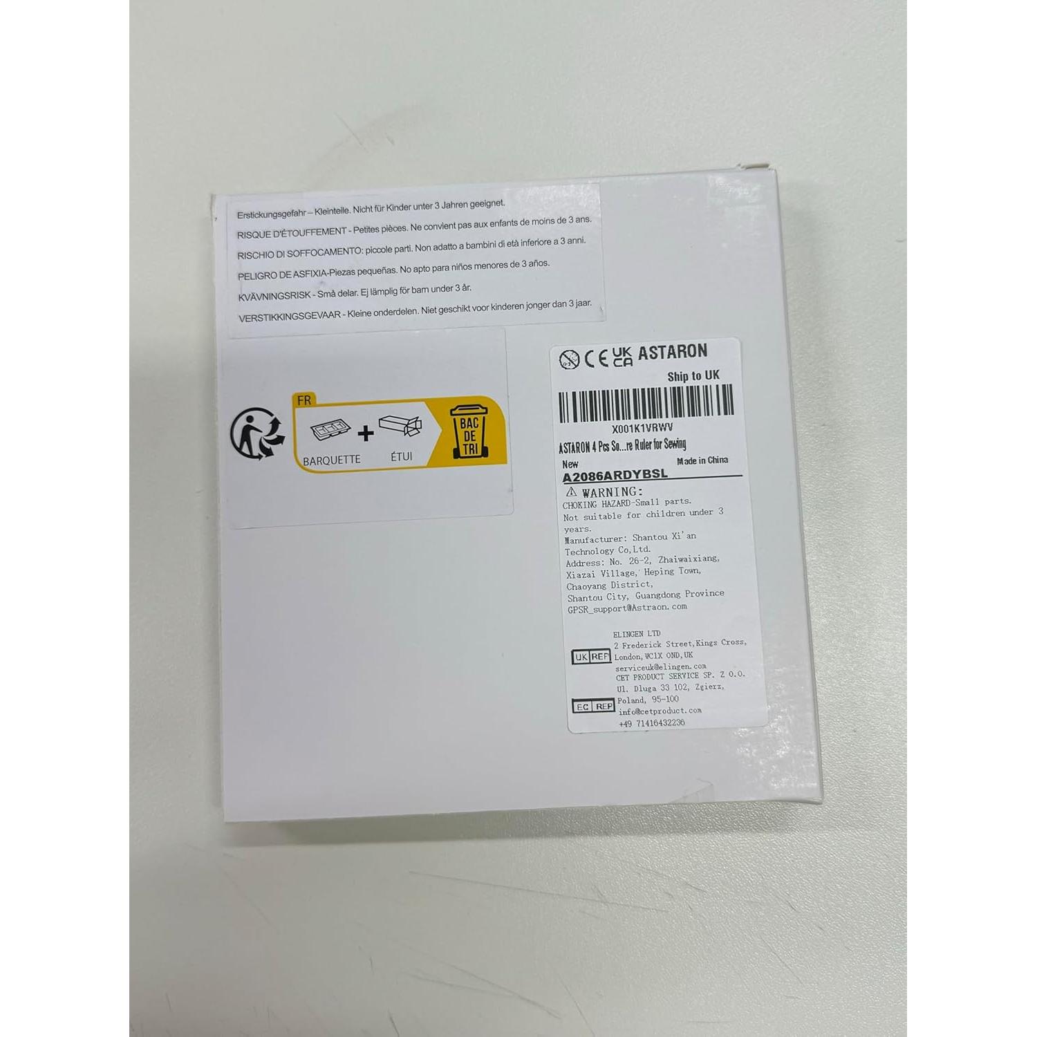 Cinta Métrica Retráctil ASTARON 4 Pcs 1.5 m para Sastrería