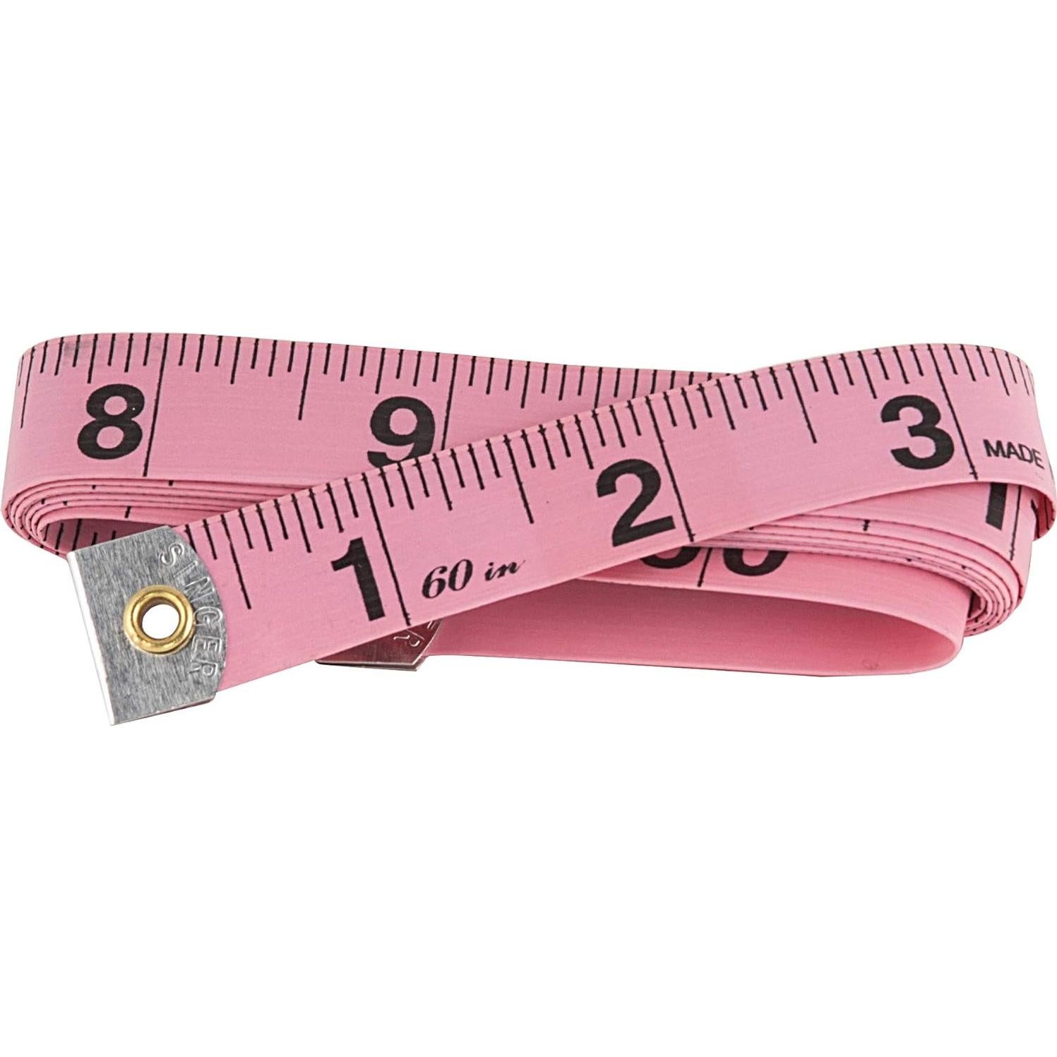 Cinta Métrica SINGER Rosa 3-Pack 1.52m Doble Cara