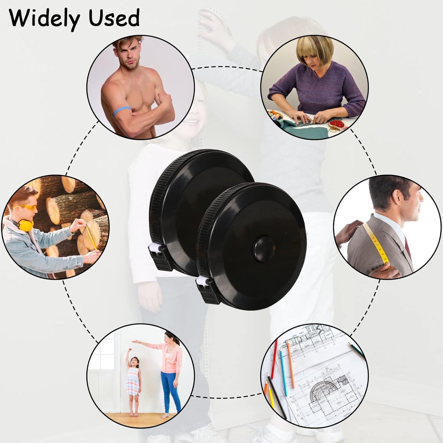 Cinta Métrica Retráctil Ritzy-US 30 Piezas 152.4 cm Negra