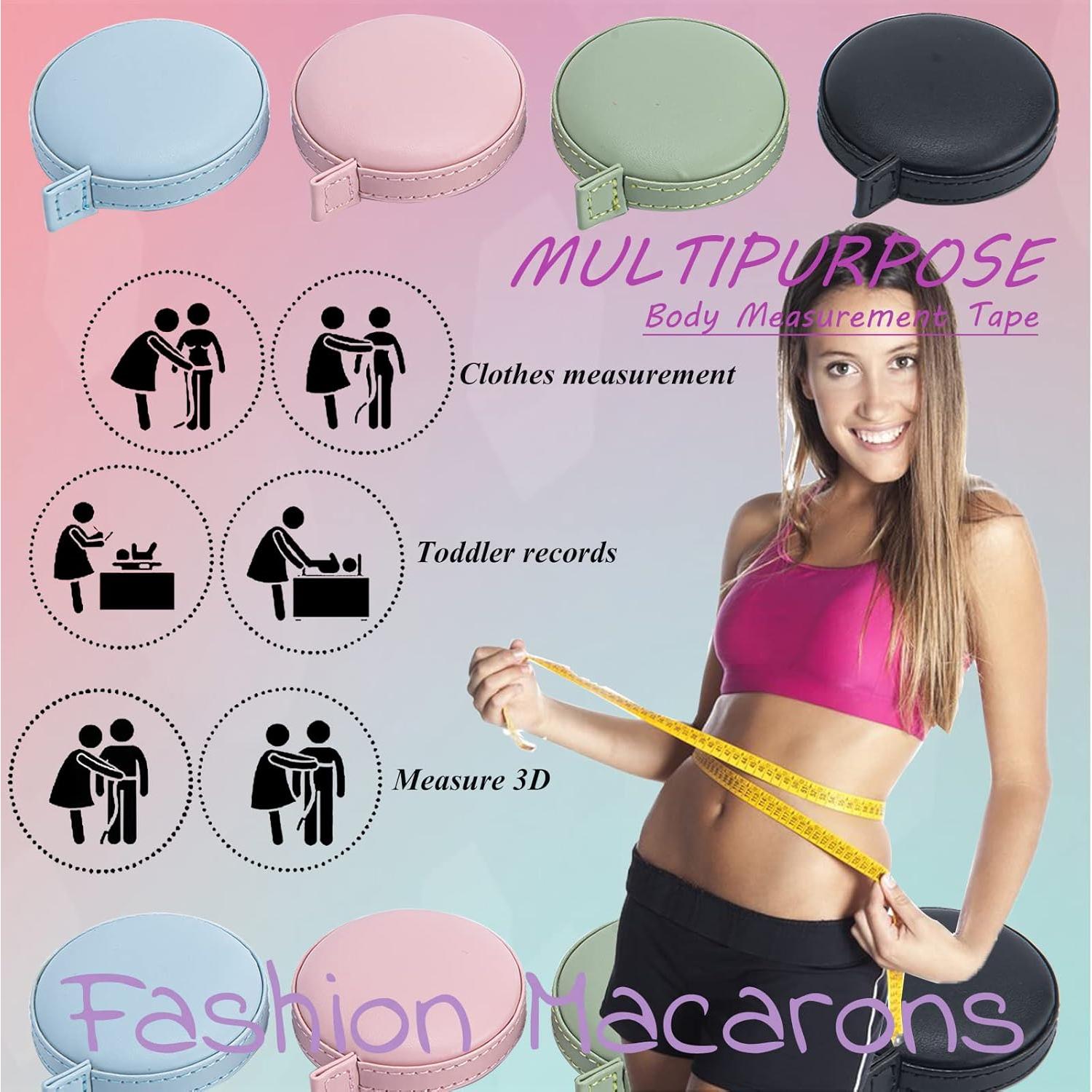 Cinta Métrica Doble Cara L1 - Paquete de 4, 200 cm, Multicolor