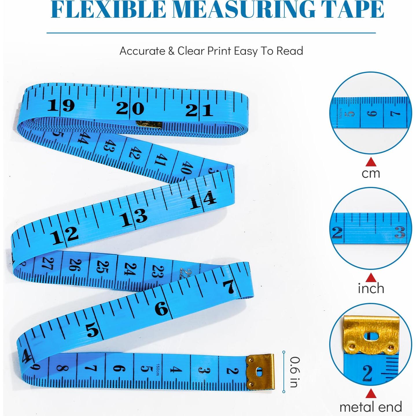 Cinta Métrica de Tela Suave MYGBBKITDEC 3 Paquete 150 cm