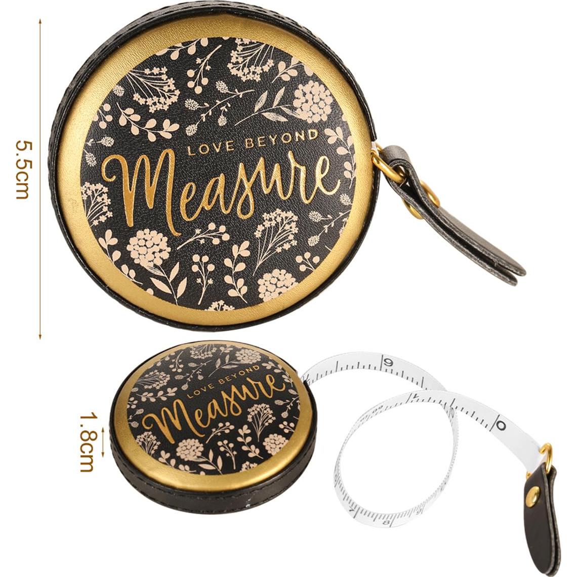 Cinta Métrica Retráctil Doble Cara YJWZWE 150cm 2 Piezas Negra