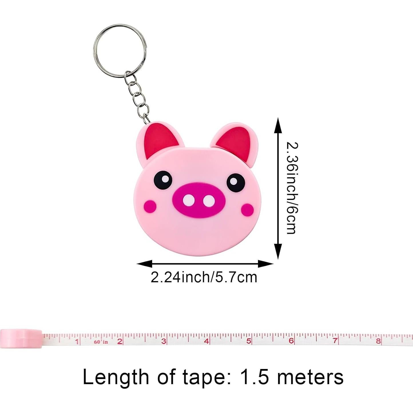 Paquete de 6 Cintas Métricas Retráctiles Arvintas 150 cm