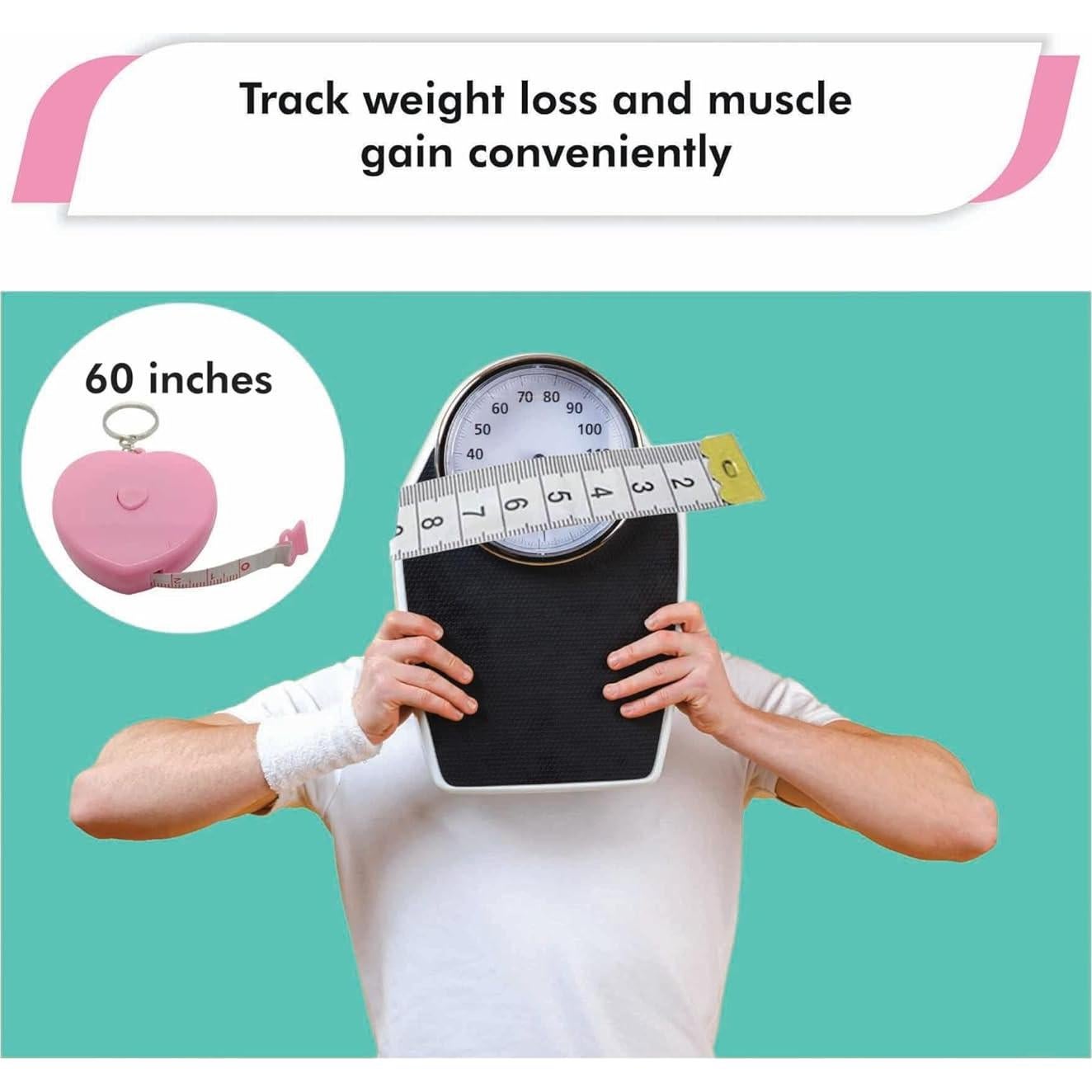 Cinta Métrica Retráctil Gadgetime 152.4 cm Doble Cara