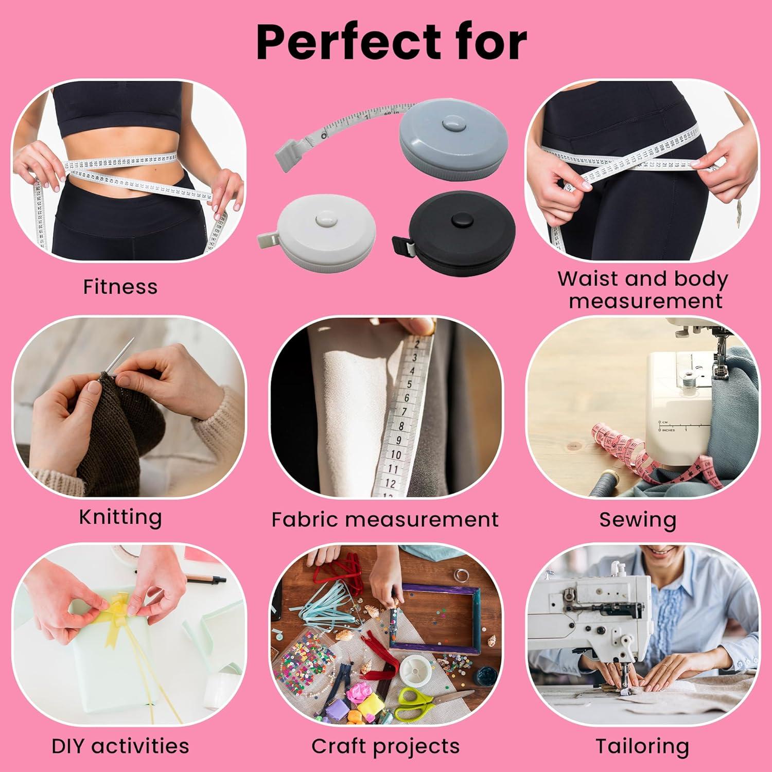 Cinta Métrica Retráctil Gadgetime - Paquete de 3 Unidades 152.4 cm