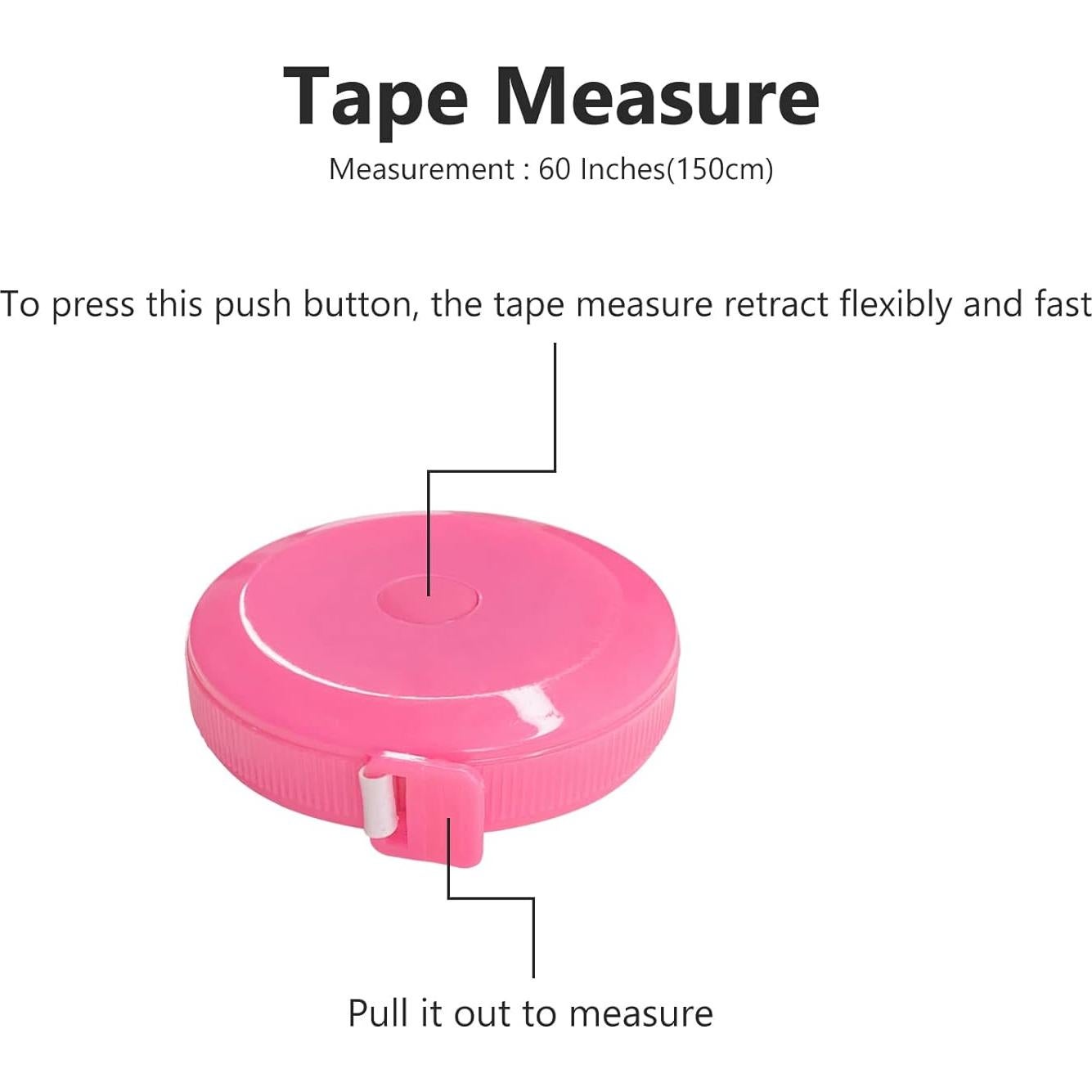 Paquete de 3 Cintas Métricas Retráctiles 1.5m GDMINLO