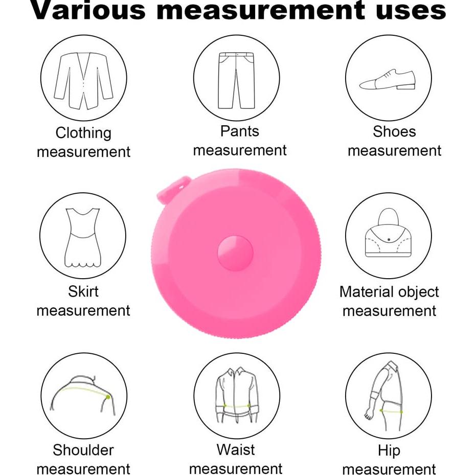 Paquete de 3 Cintas Métricas Retráctiles 1.5m GDMINLO