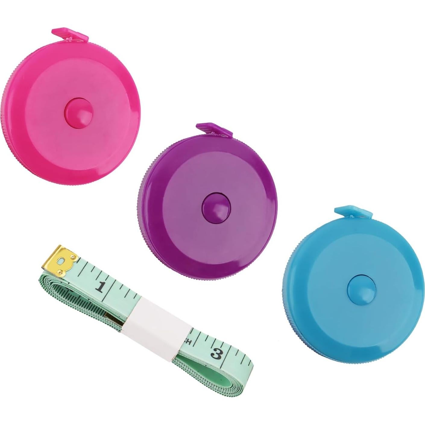 Paquete de 3 Cintas Métricas Retráctiles 1.5m GDMINLO