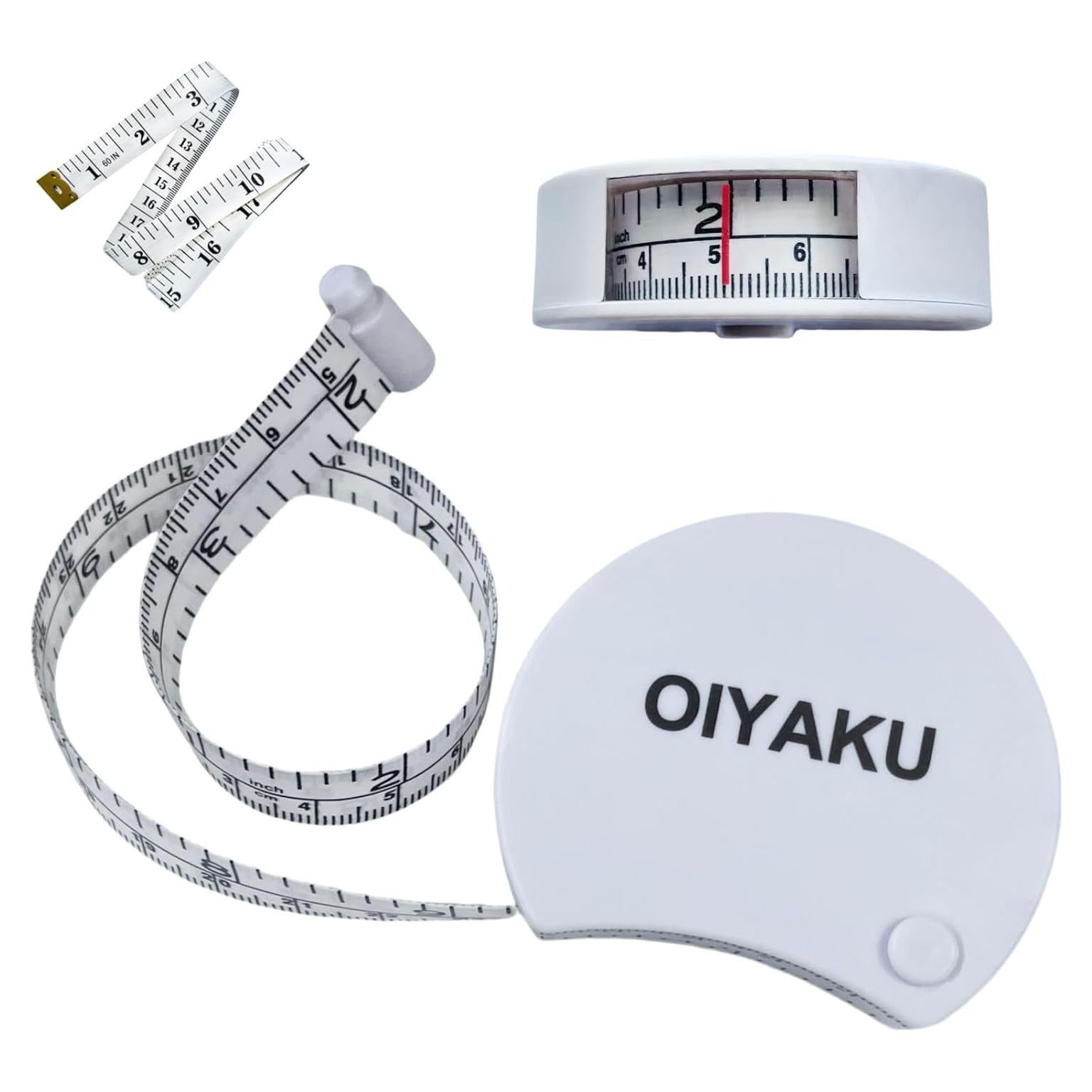 Cinta Métrica Ergonómica OIyaku 150 cm Doble Escala Fitness