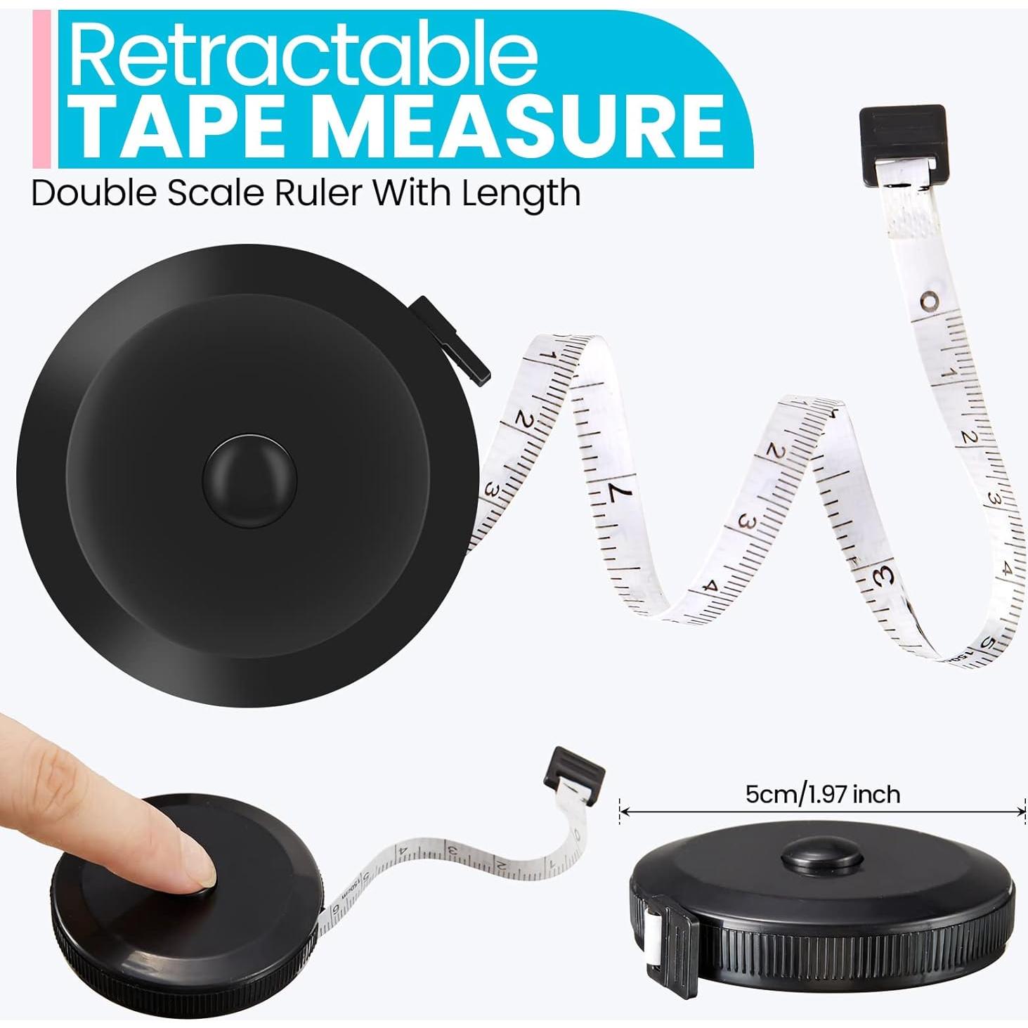 60 Piezas Cinta Métrica Retráctil Yunsailing 150 cm Doble Escala
