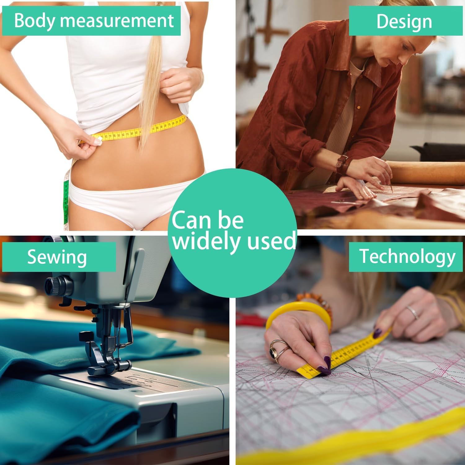 Cinta Métrica Doble Escala Motroce 150 cm/60 Pulgadas 2PCS