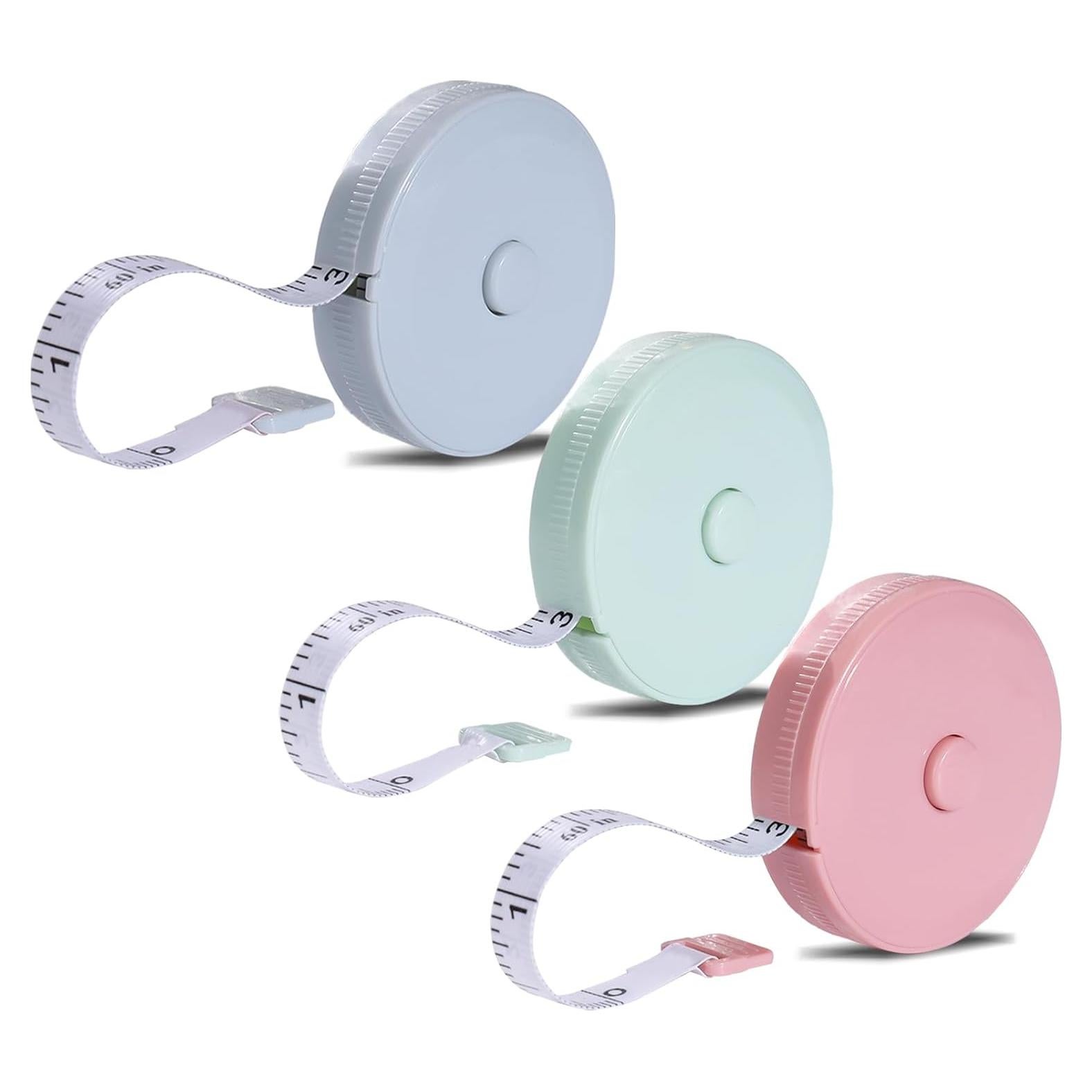 Cinta Métrica Retráctil 1.5m Bozi - 3 Paquete Doble Escala