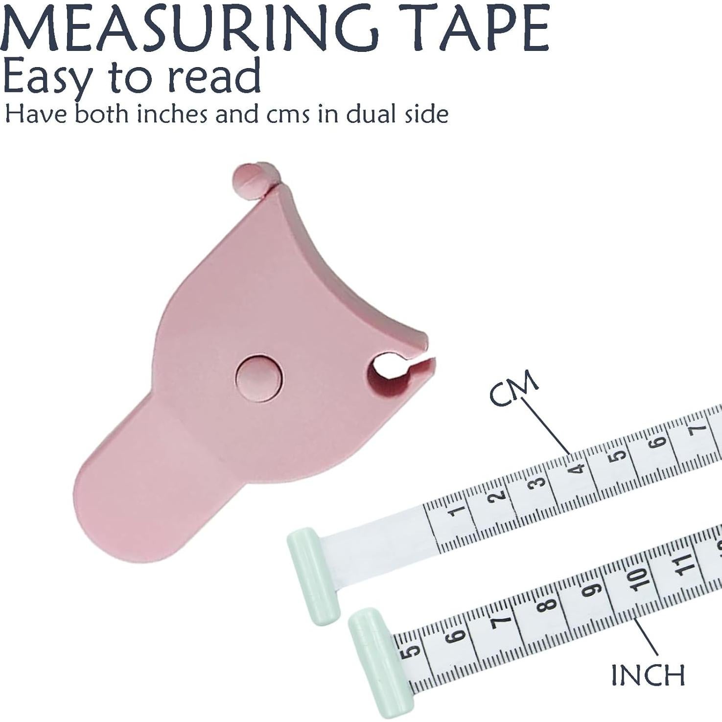 Cinta de Medición Corporal Draduo 152.4 cm Rosa Doble Escala