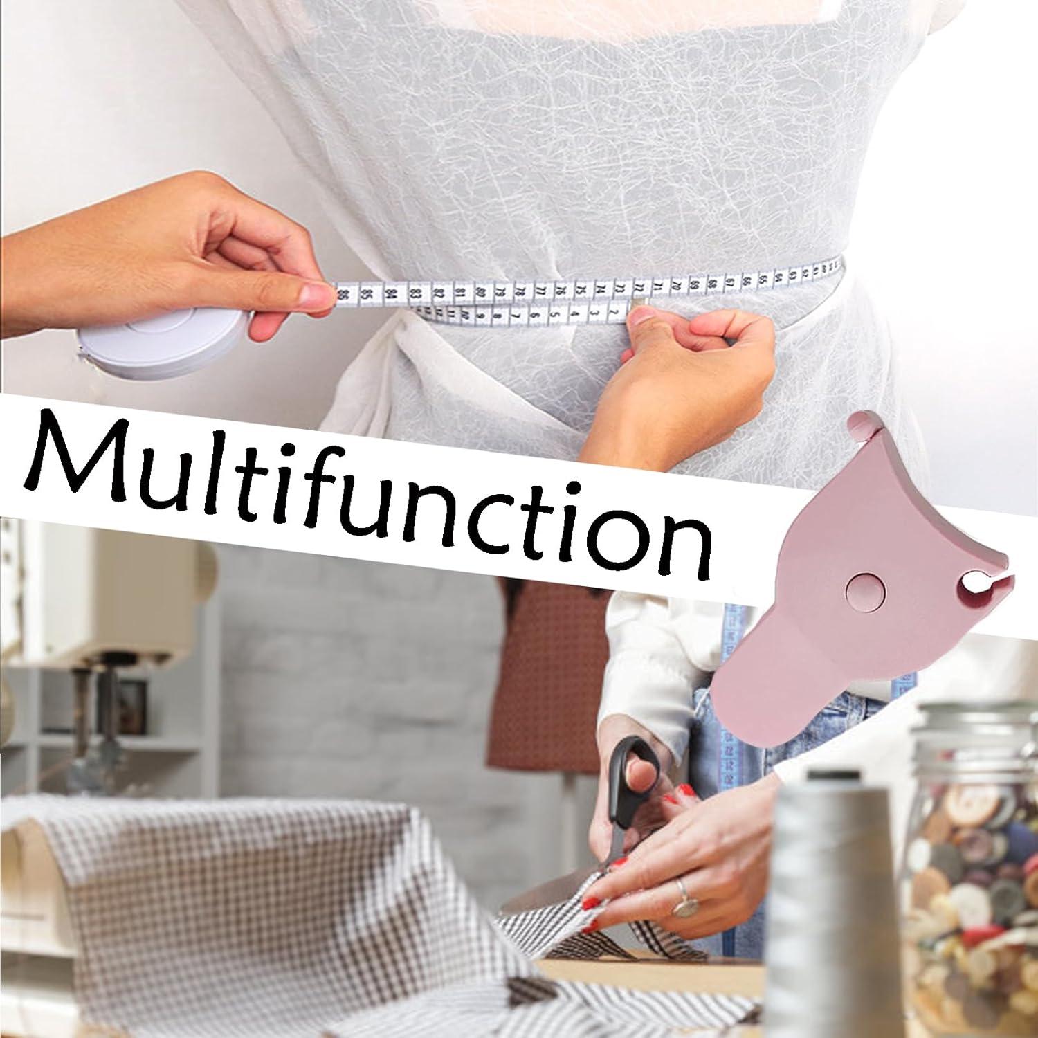 Cinta de Medición Corporal Draduo 152.4 cm Rosa Doble Escala