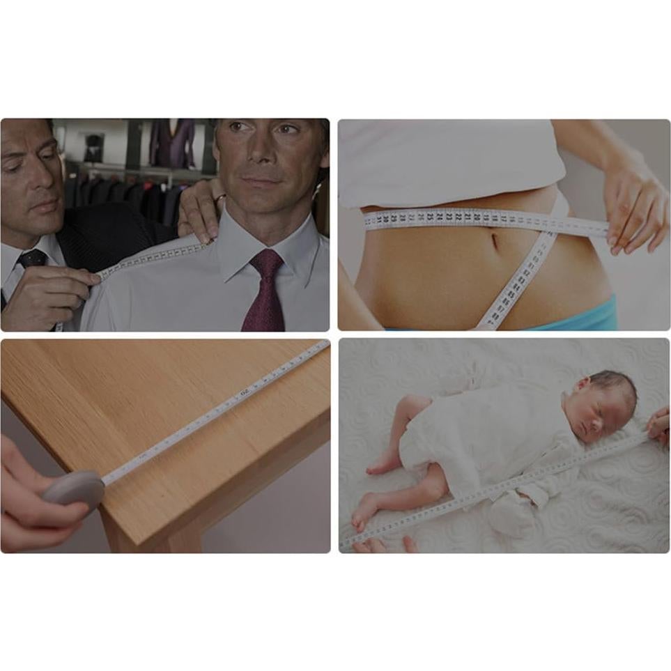 Cinta Métrica Retráctil DWYGZSTR 150 cm Doble Escala 2 Pcs