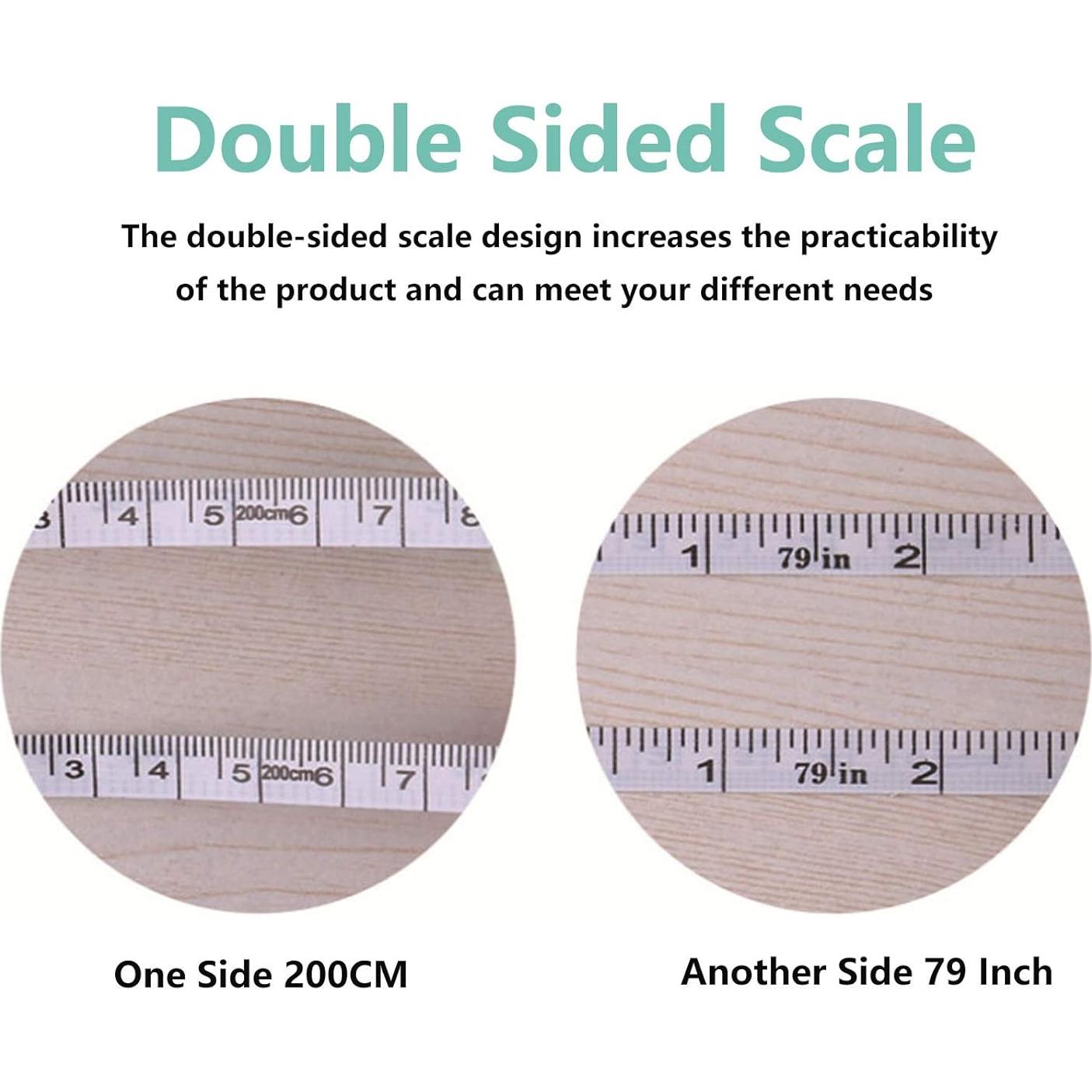 Paquete de 3 cintas métricas retráctiles DFsucces 200 cm