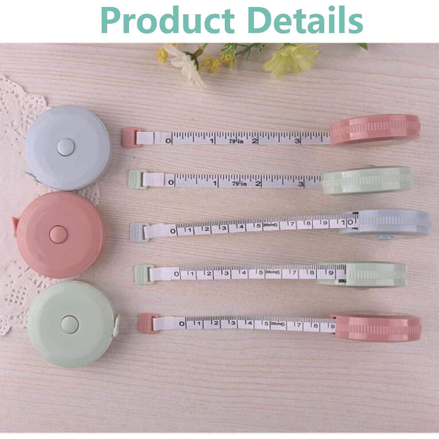 Paquete de 3 cintas métricas retráctiles DFsucces 200 cm