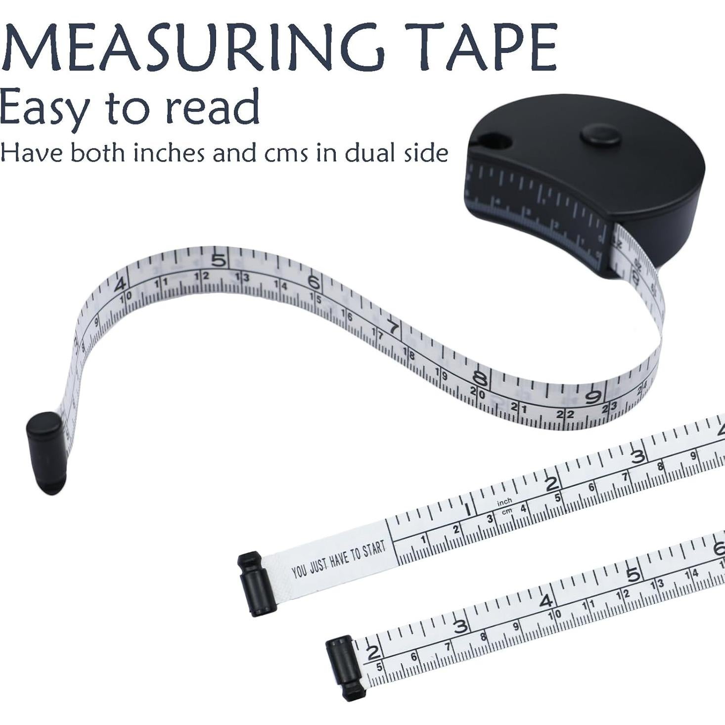 Cinta Métrica Retráctil Draduo 152.4 cm Doble Cara Negro