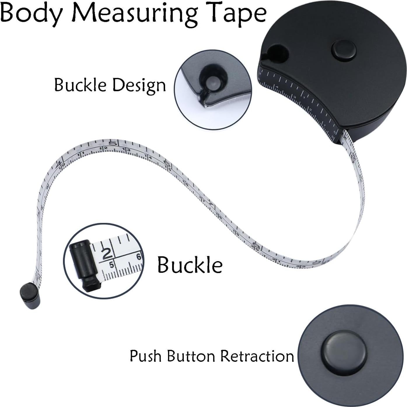 Cinta Métrica Retráctil Draduo 152.4 cm Doble Cara Negro