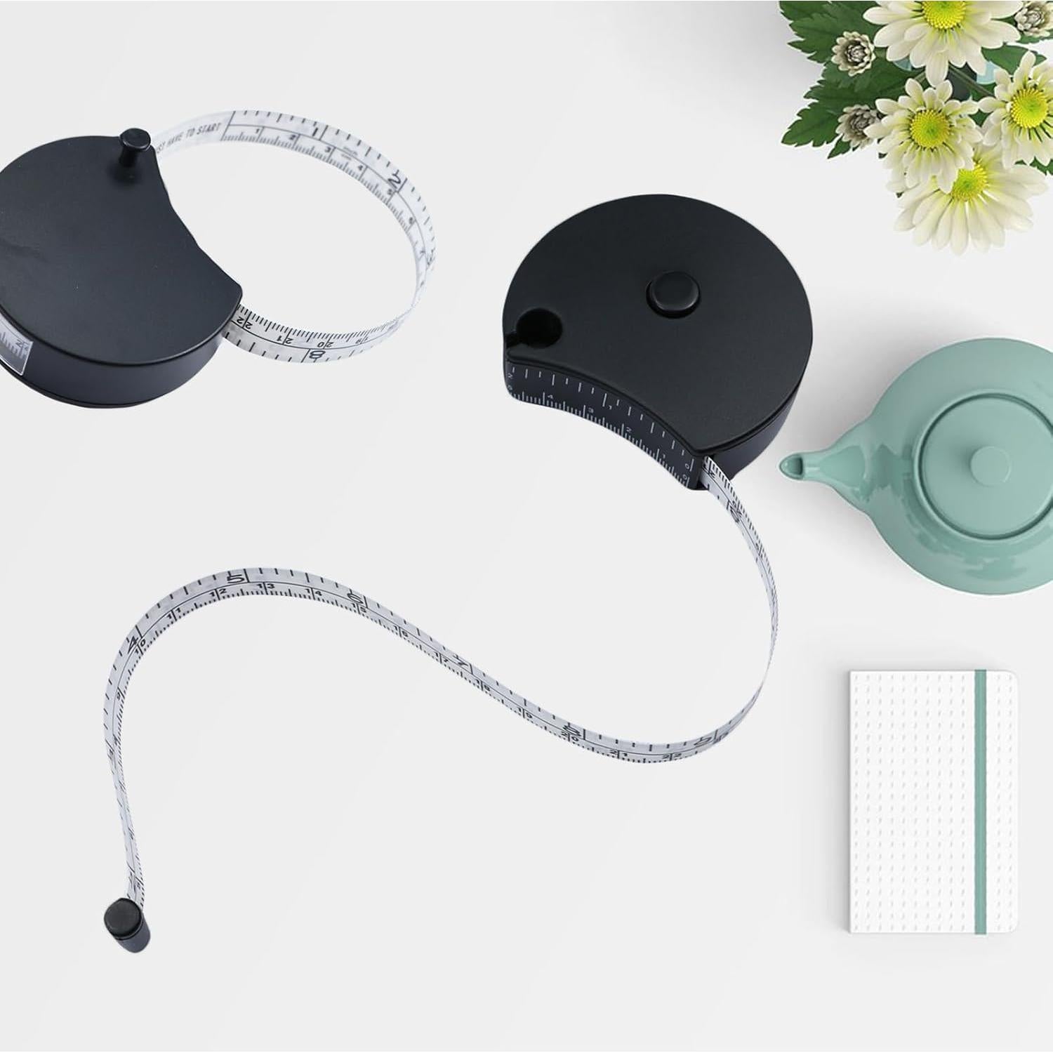 Cinta Métrica Retráctil Draduo 152.4 cm Doble Cara Negro