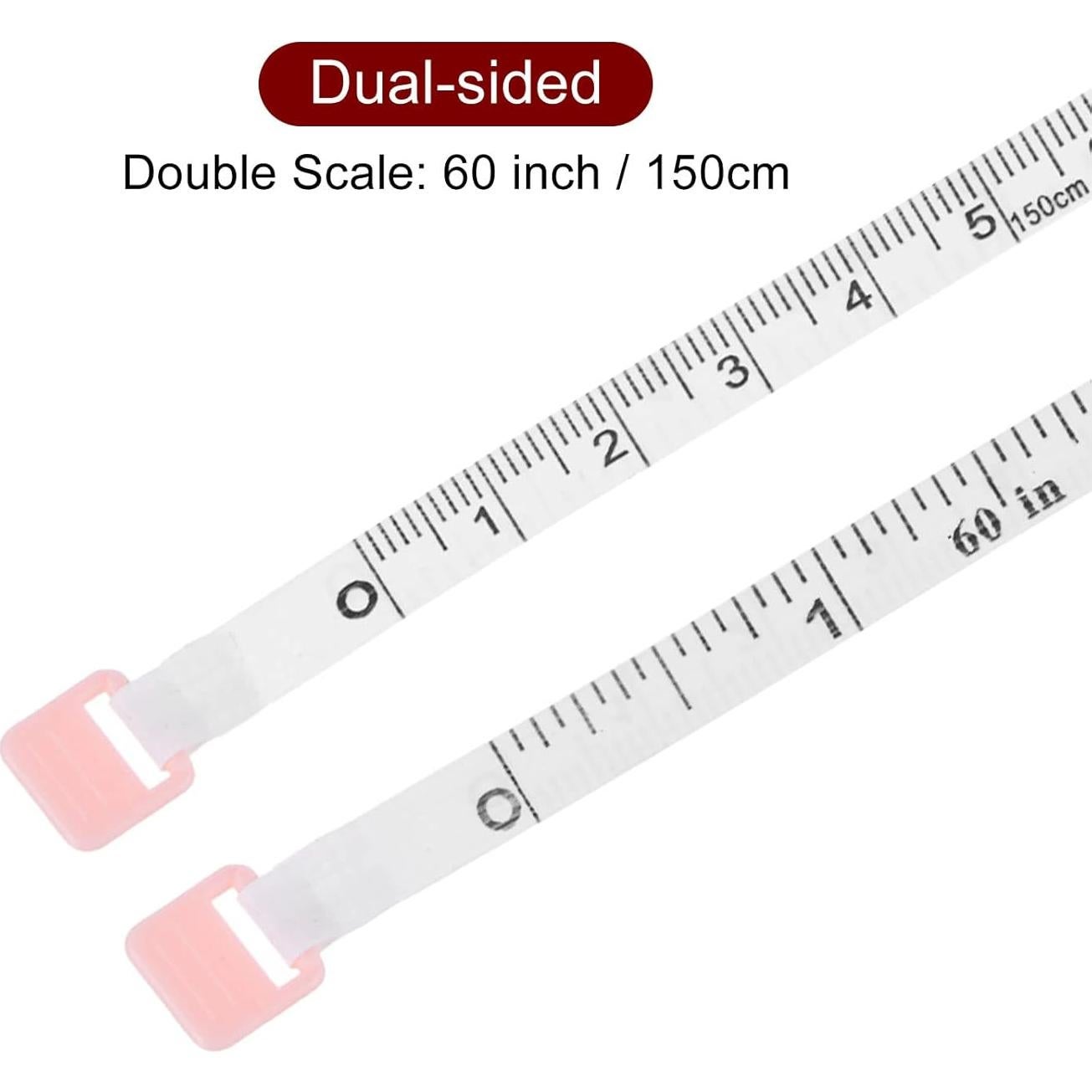 Cinta Métrica Retráctil HARFINGTON 1.5m Doble Cara Fruta Rosa