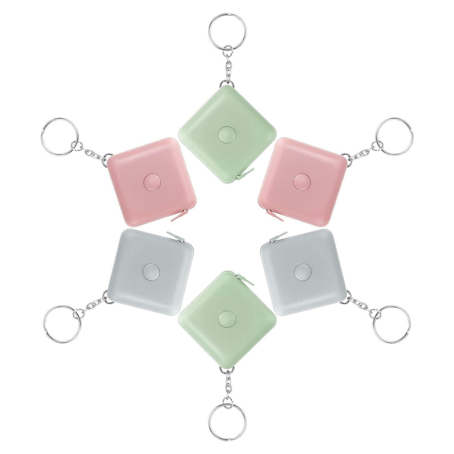 Cinta Métrica Retráctil Weewooday 6 Piezas 150 cm Multicolor