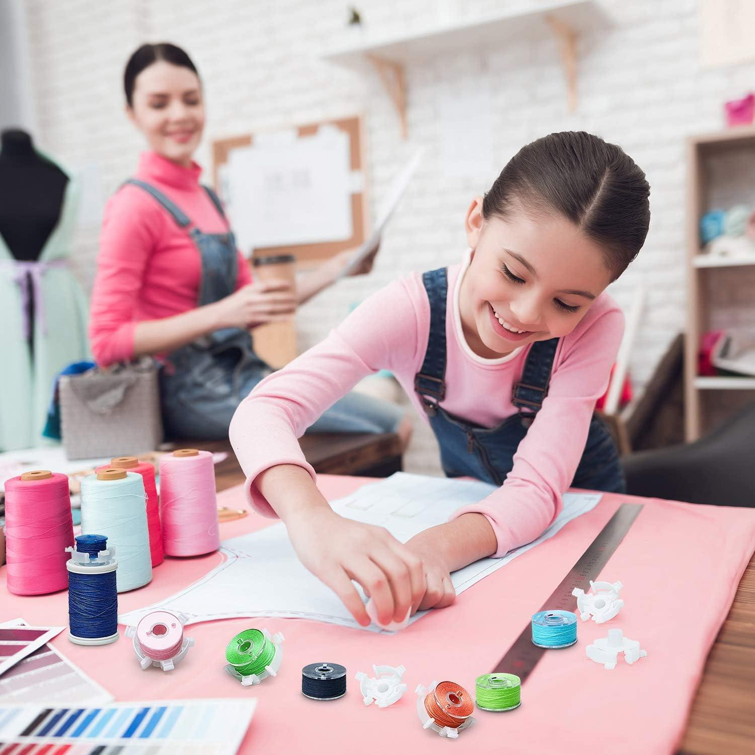 WILLBOND 50 Clips Sujetadores de Bobina Transparentes 7.5-8mm