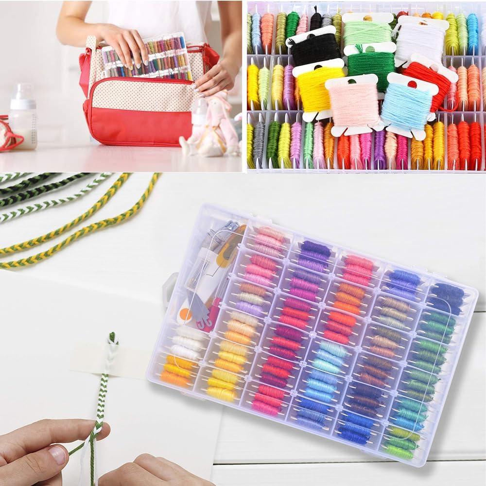Organizador de Hilo de Bordado Drlmeio con 150 Bobinas y 36 Compartimentos