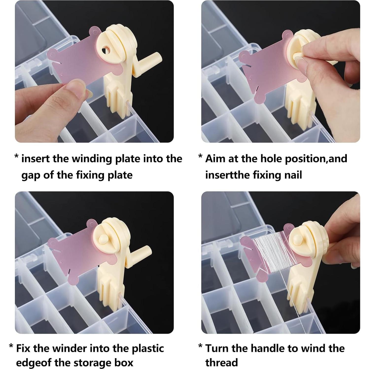 Organizador de Hilo de Bordado Drlmeio con 150 Bobinas y 36 Compartimentos