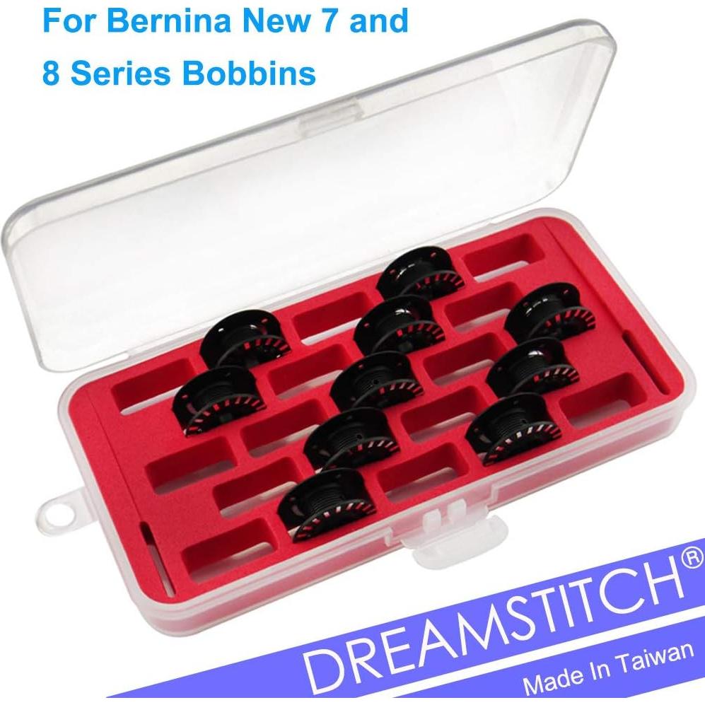 Caja de Bobinas DreamStitch para Bernina Serie 7 y 8 - Rojo