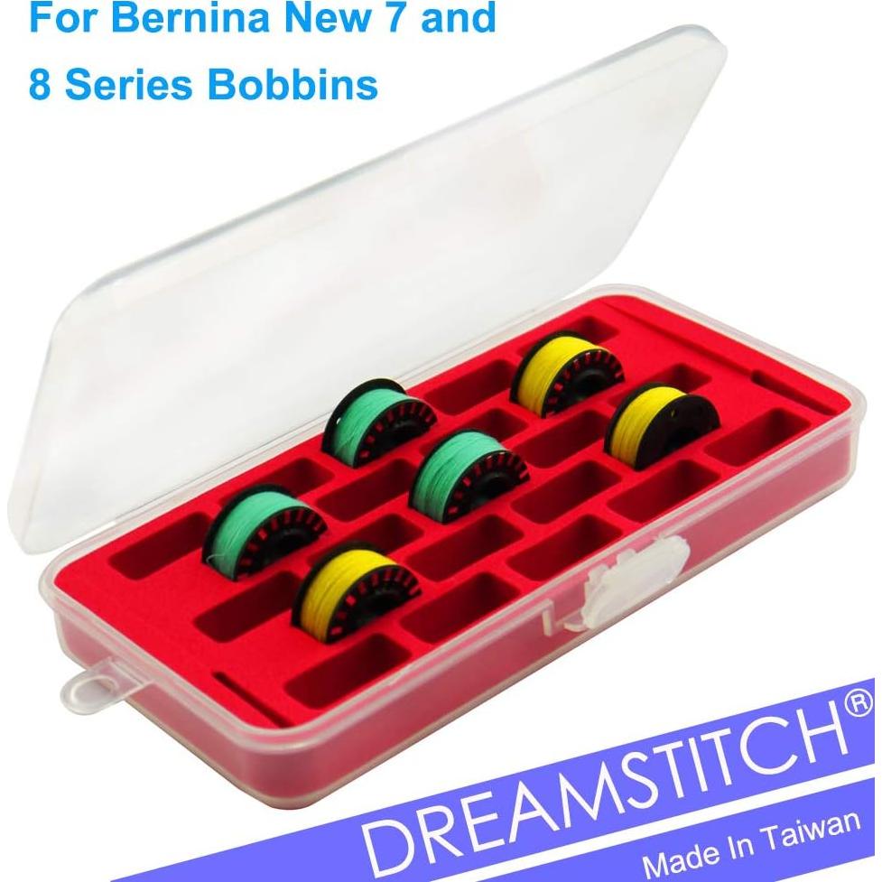 Caja de Bobinas DreamStitch para Bernina Serie 7 y 8 - Rojo