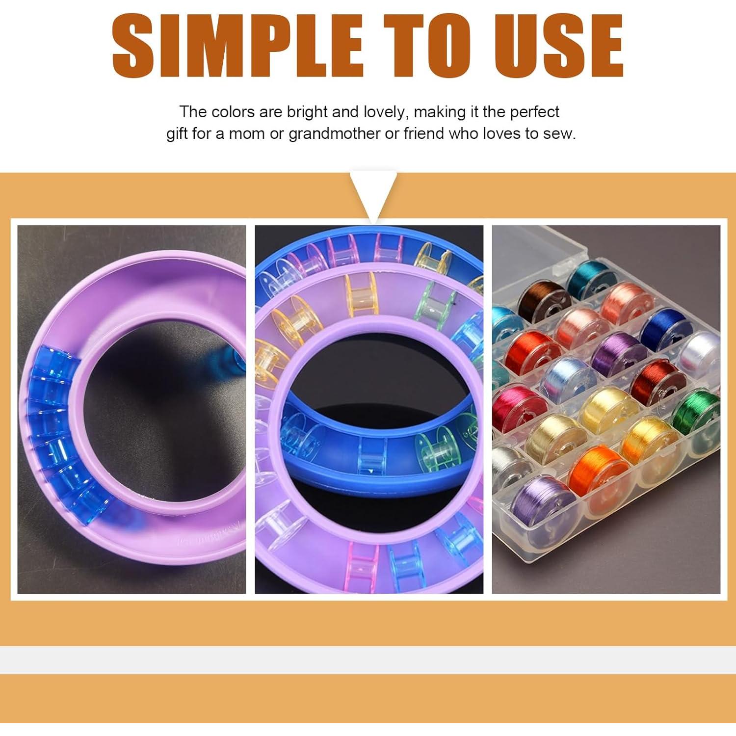 Kit Organizador de Bobinas Tanstic 84 Piezas Silicona 4 Colores