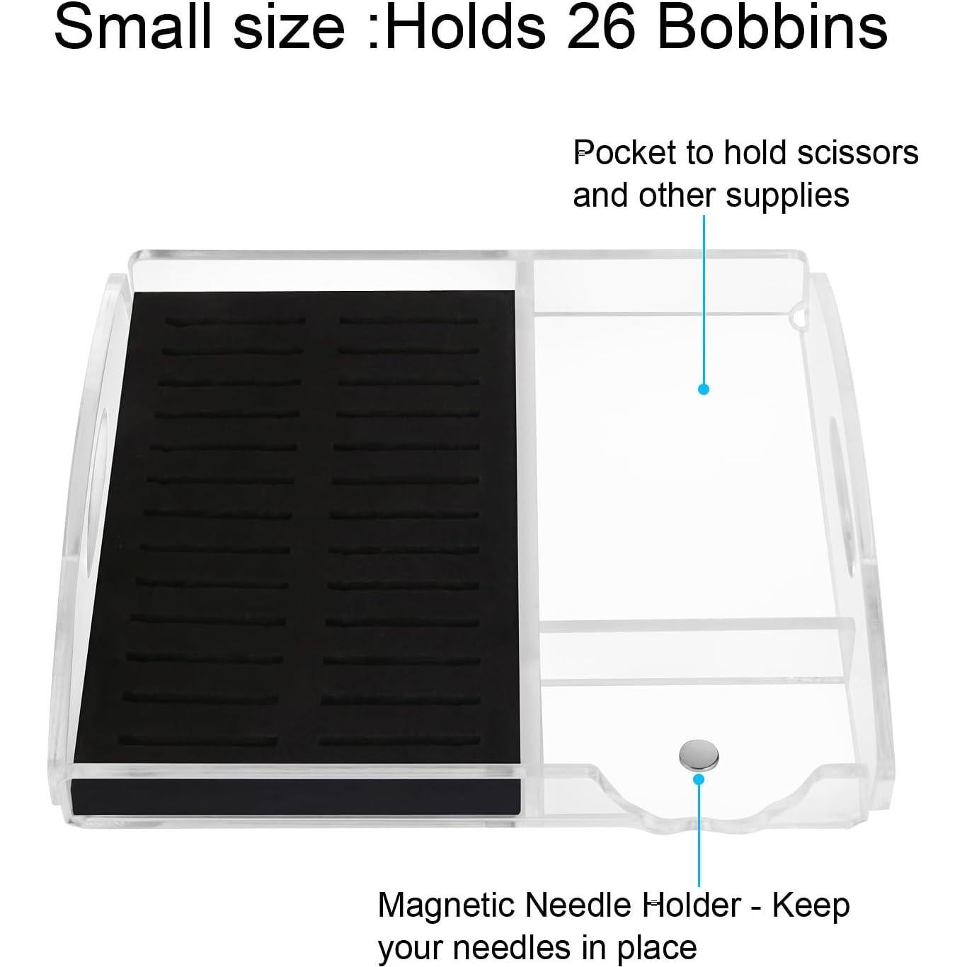 Bandeja Organizador de Bobinas de Hilo Hamtery 33x20cm