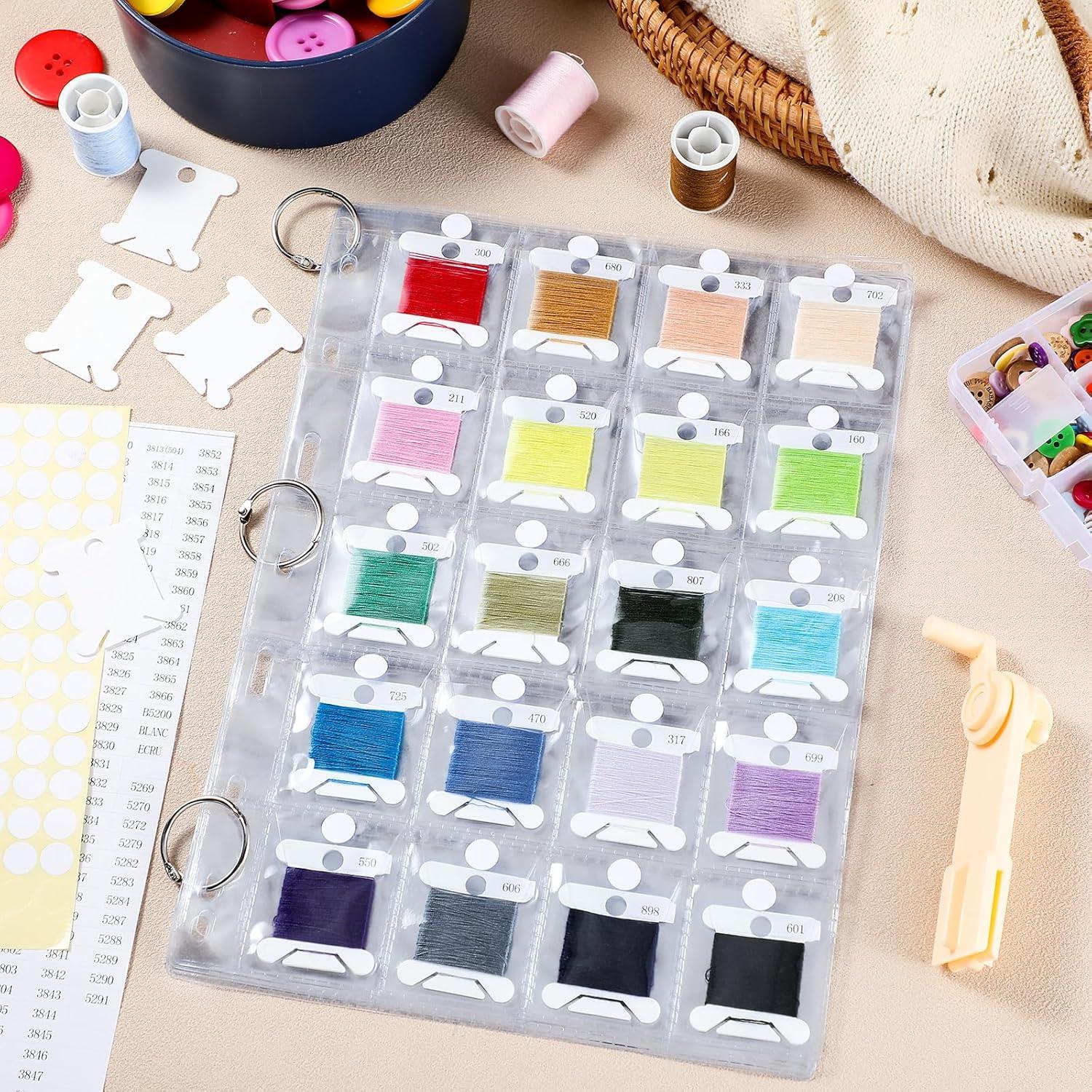 Organizador de Hilo de Bordado Humyoun 132 Piezas con 120 Bobinas