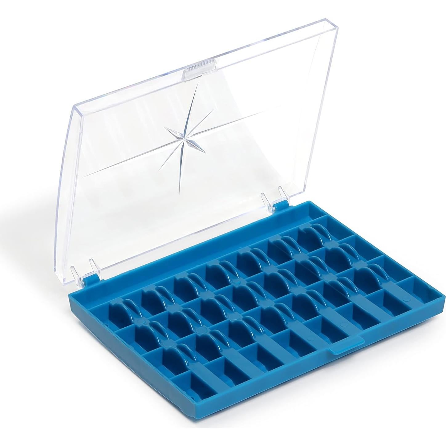 Caja de Bobinas Dritz Azul para 32 Bobinas - Plástico