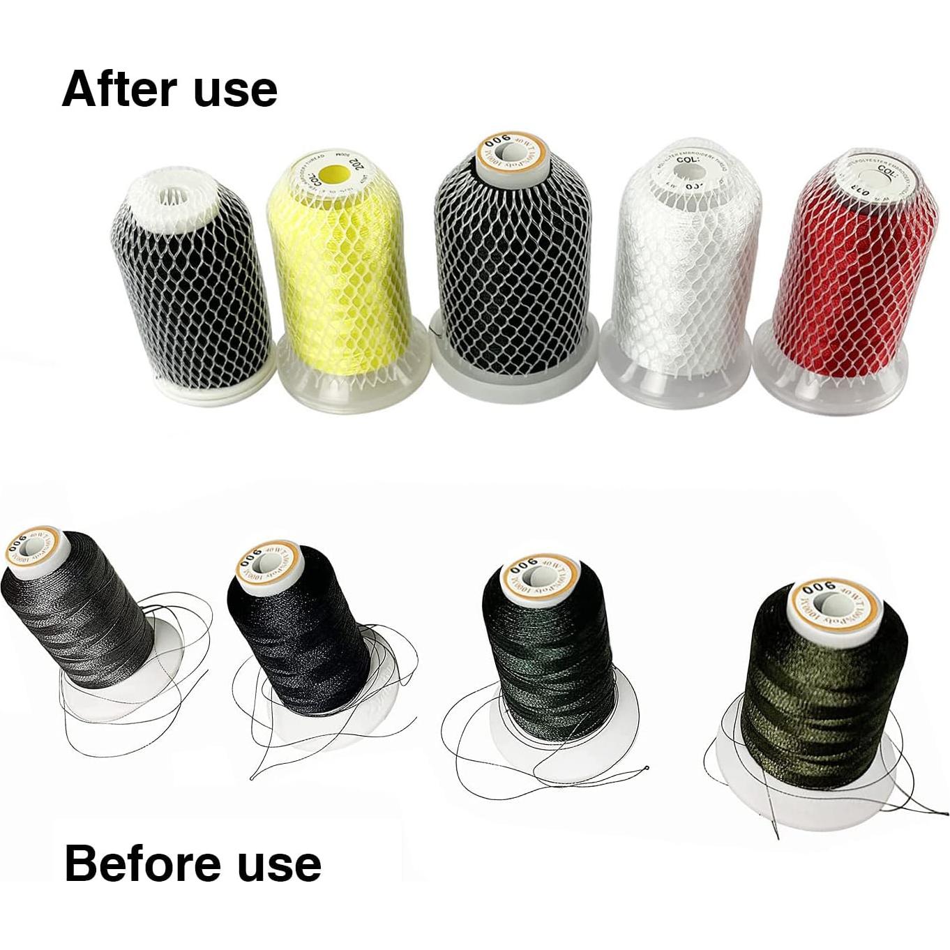 100pcs Reductores de Carrete de Hilo Wennuo 6x1cm Organizador