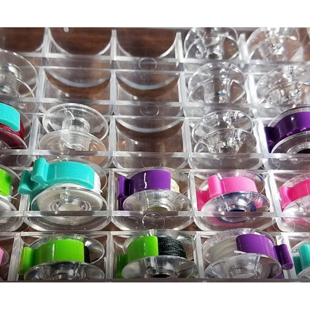 Juego de 16 Sujetadores de Bobinas PeavyTailor - Clips Organizador de Hilo