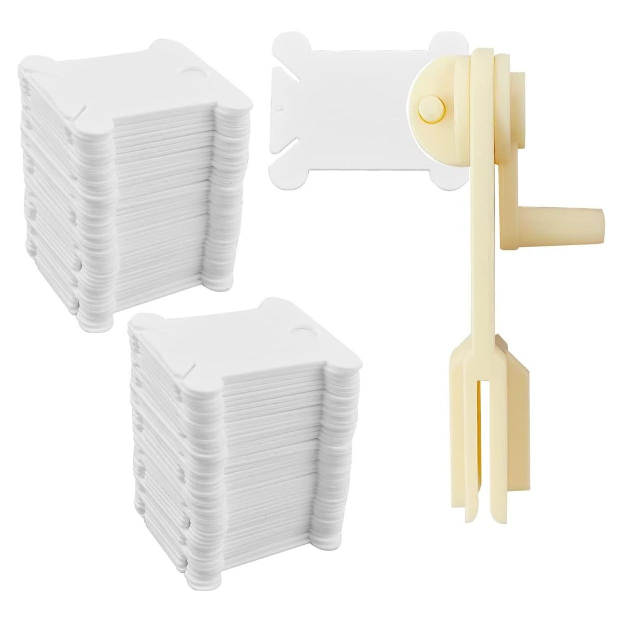 120 Bobinas de Hilo de Plástico y Enrollador Yuntop