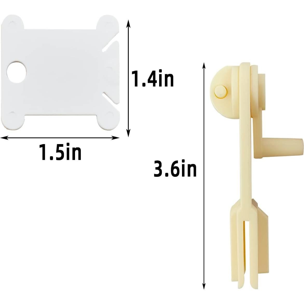 120 Bobinas de Hilo de Plástico y Enrollador Yuntop