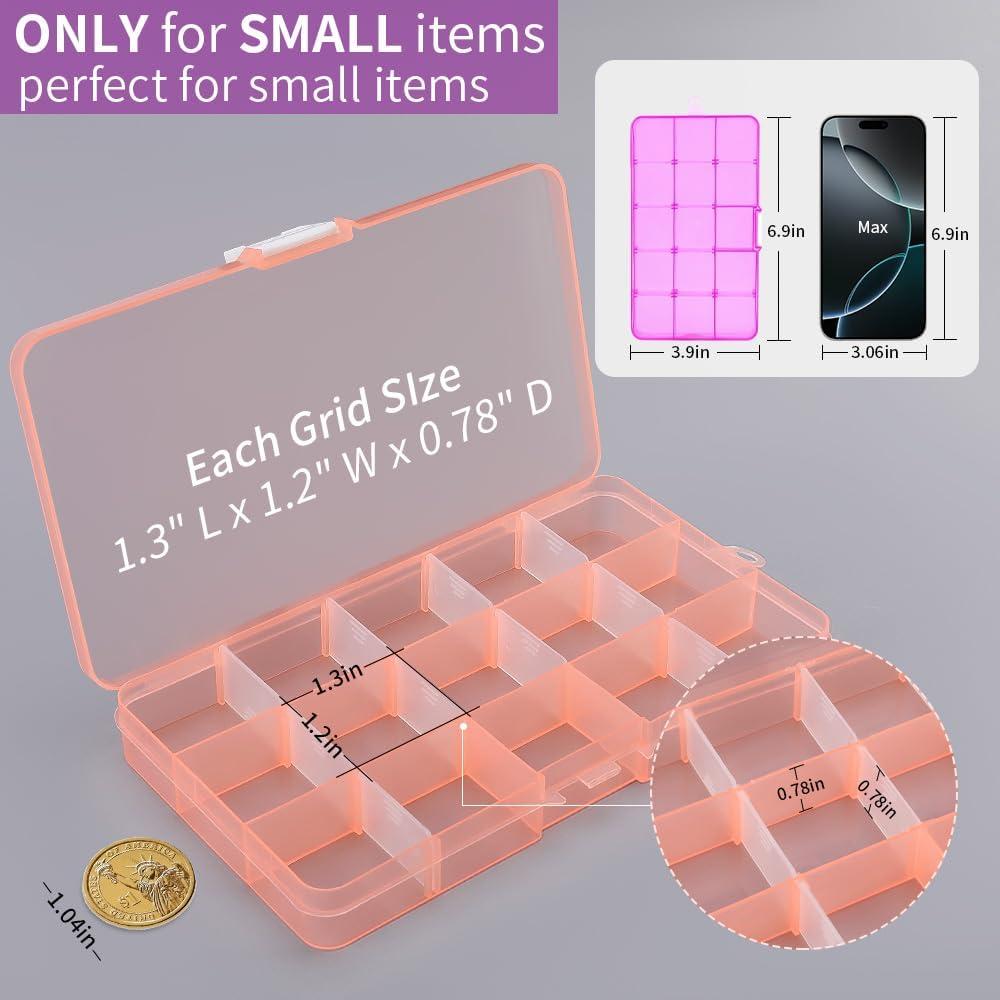 Caja Organizadora Opret 4 Pcs con 15 Rejillas Ajustables 17.5x10cm