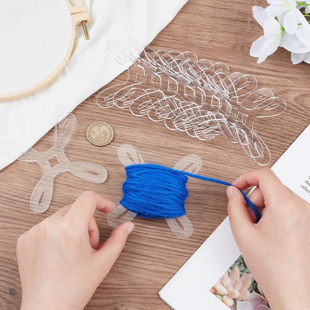 Bobinas de Hilo Acrílico Transparente BENECREAT 10 Pcs 8cm