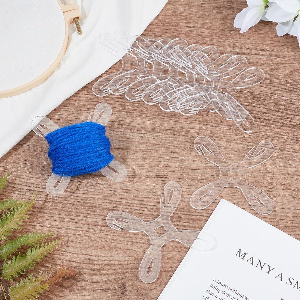 Bobinas de Hilo Acrílico Transparente BENECREAT 10 Pcs 8cm