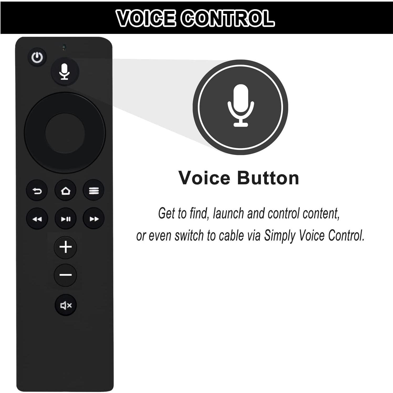 Control Remoto de Voz Allimity L5B83H para Amazon TV 2da Gen