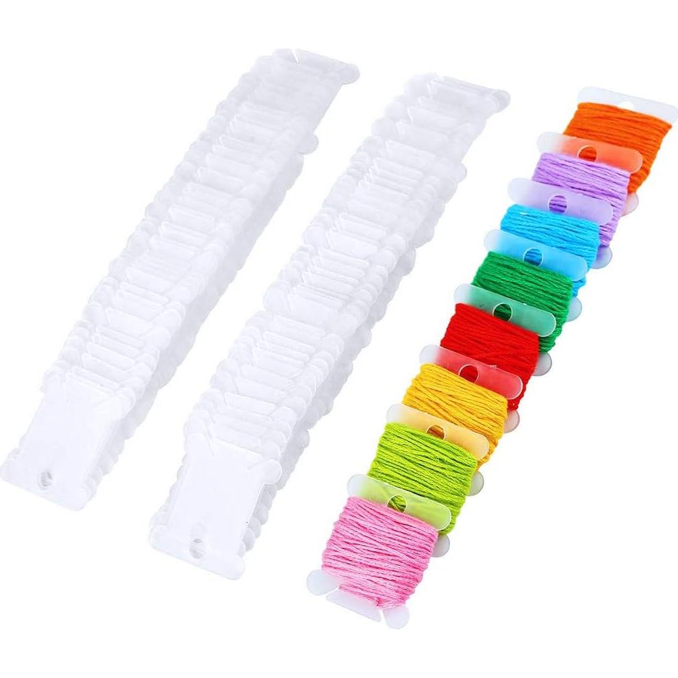 100 Tarjetas de Hilo y Caja de Almacenamiento Onwon 36 Rejillas