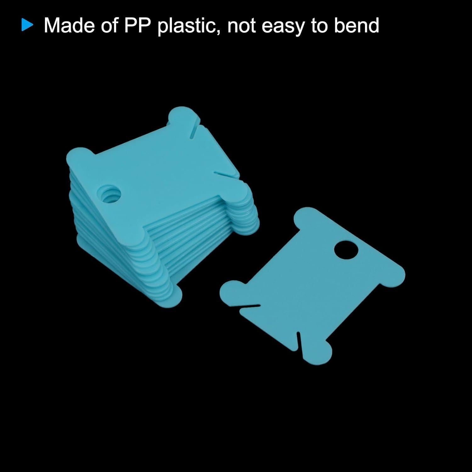 Bobinas de Hilo de Bordado HARFINGTON 100pcs 3.81x3.56cm Azul