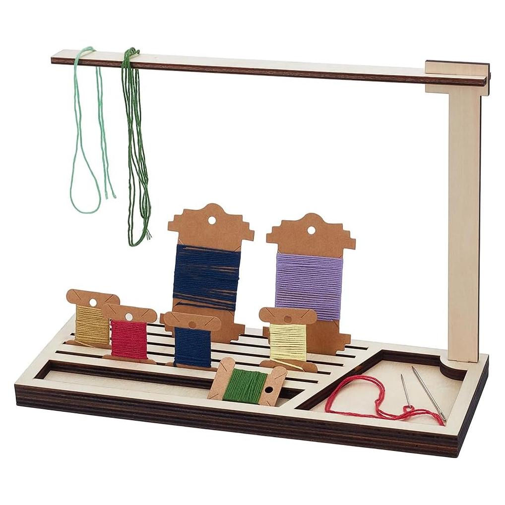 Soporte de Bobinas de Madera PH PandaHall 29x11x21.6 cm