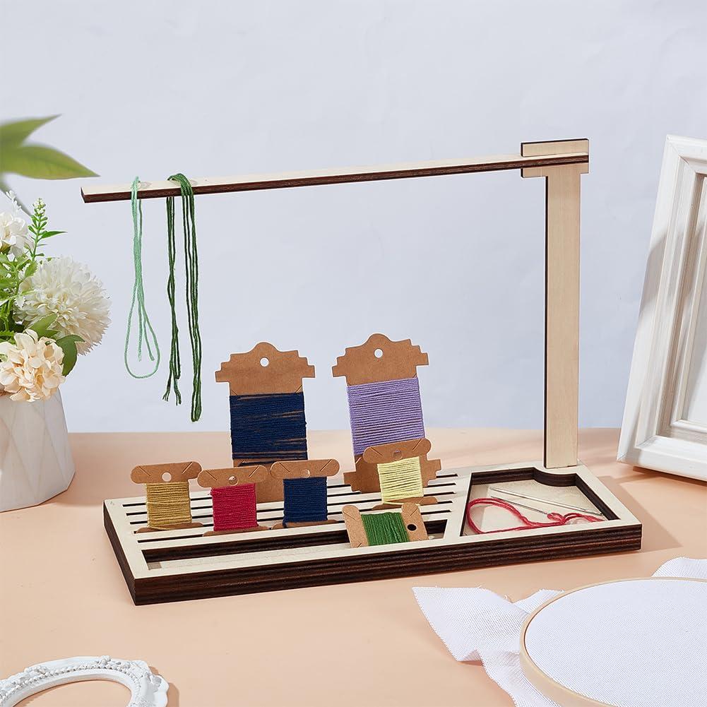 Soporte de Bobinas de Madera PH PandaHall 29x11x21.6 cm