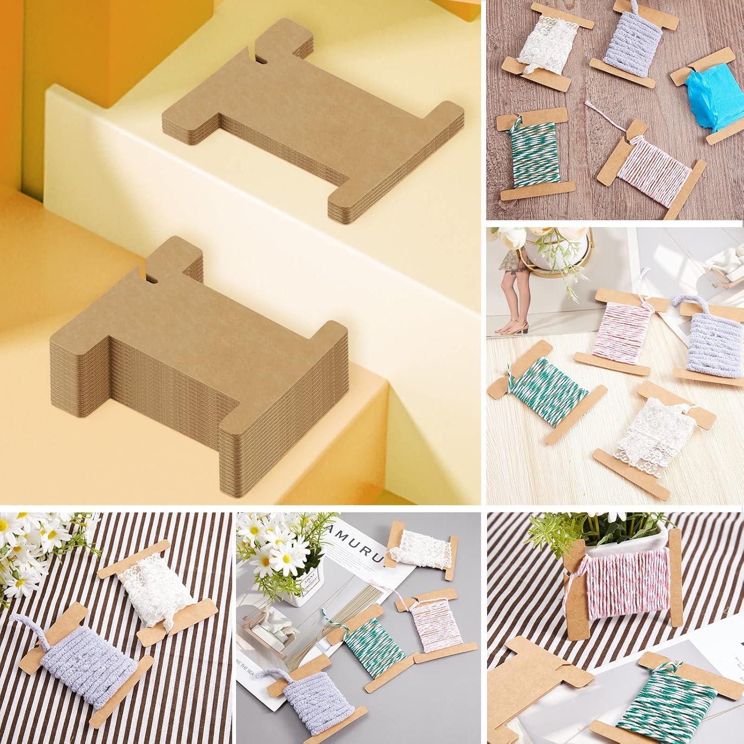 100 Bobinas de Cartón para Hilo de Bordado Gueevin 8.5x10cm