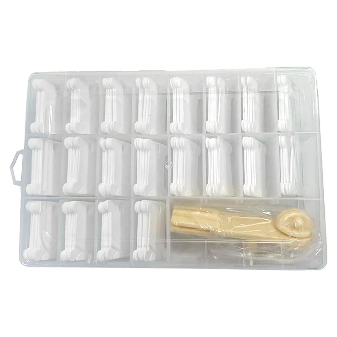 Set de 100 Bobinas de Hilo de Plástico KVMORZE con Enrollador